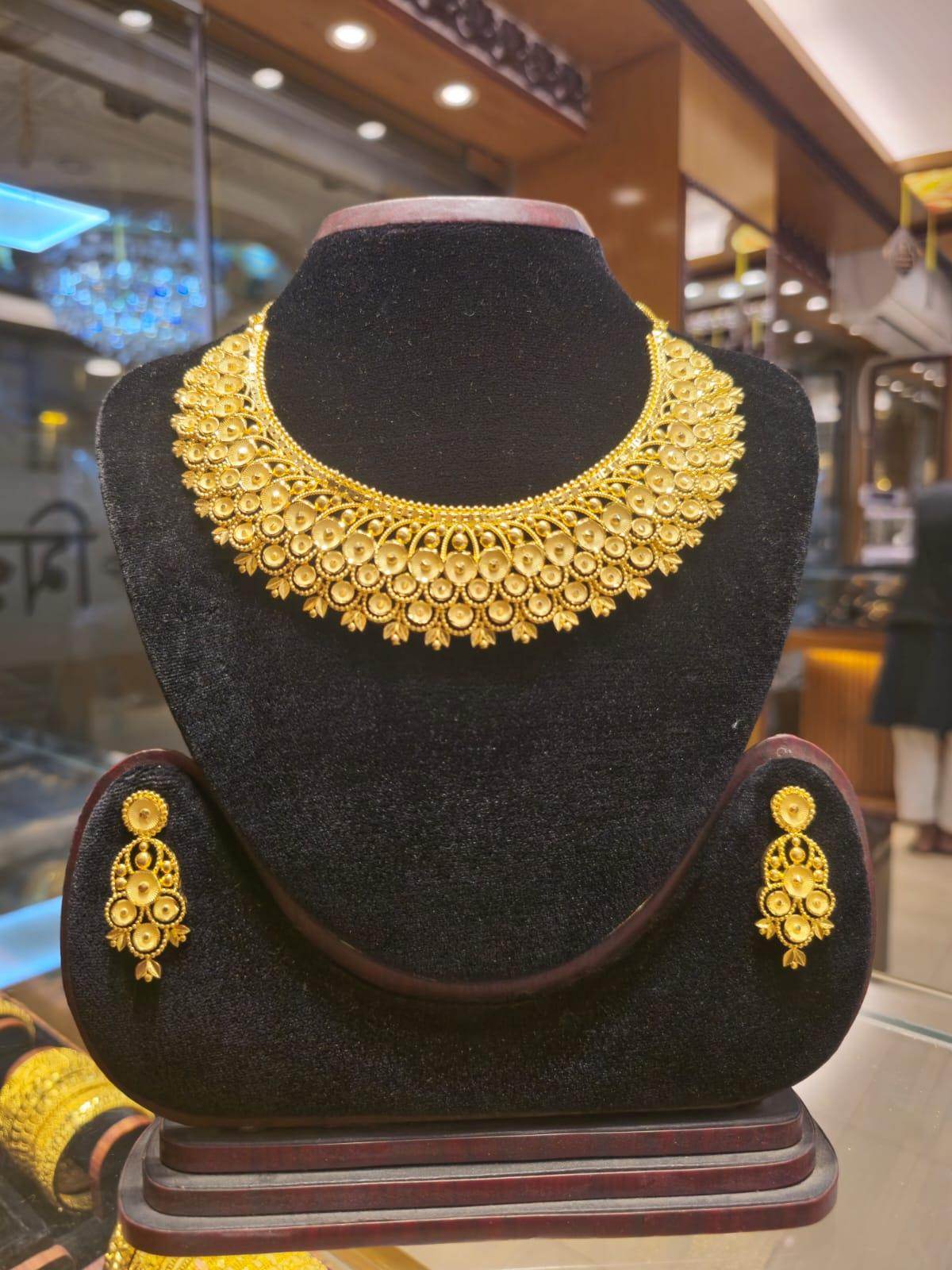 Elegant Gold-Plated Necklace – Timeless Luxury - Mirpur Jewelry City