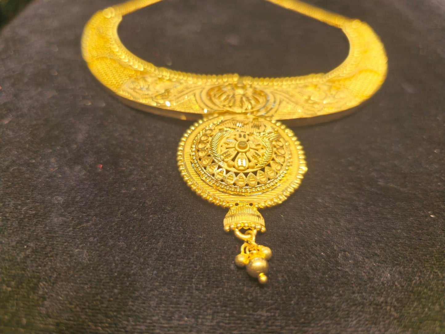 Elegant Gold-Plated Necklace – Timeless Luxury - Mirpur Jewelry City