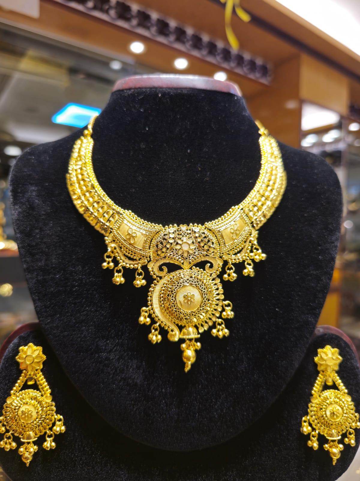Elegant Gold-Plated Necklace – Timeless Luxury - Mirpur Jewelry City