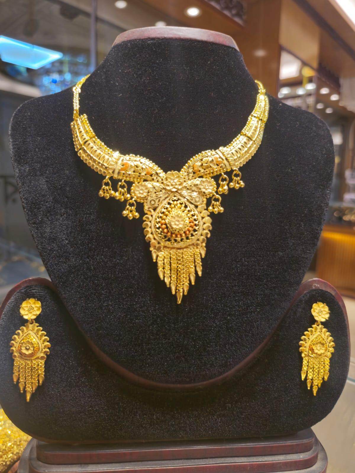 Elegant Gold-Plated Necklace – Timeless Luxury - Mirpur Jewelry City