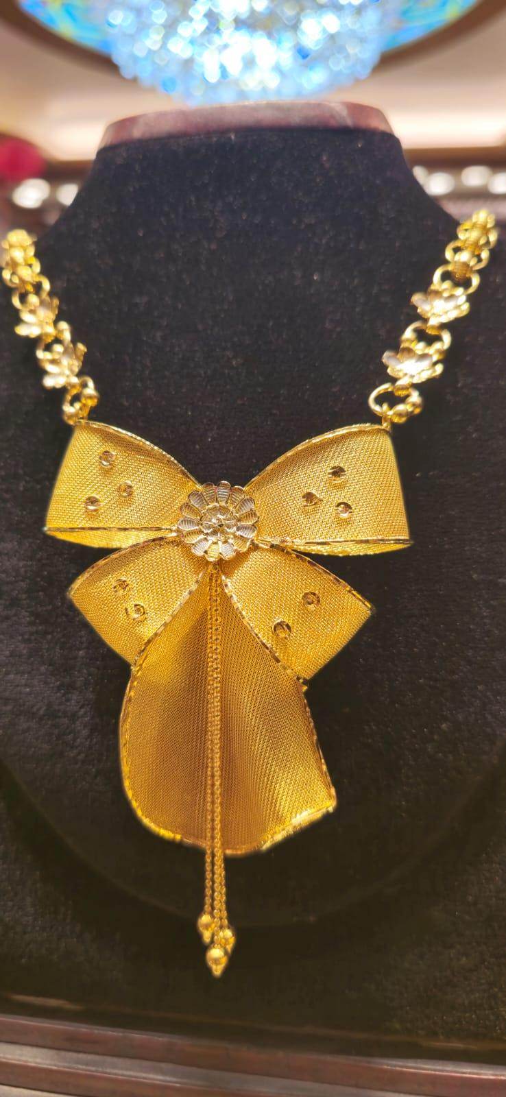 Elegant Gold-Plated bow Mob chain - Mirpur Jewelry City