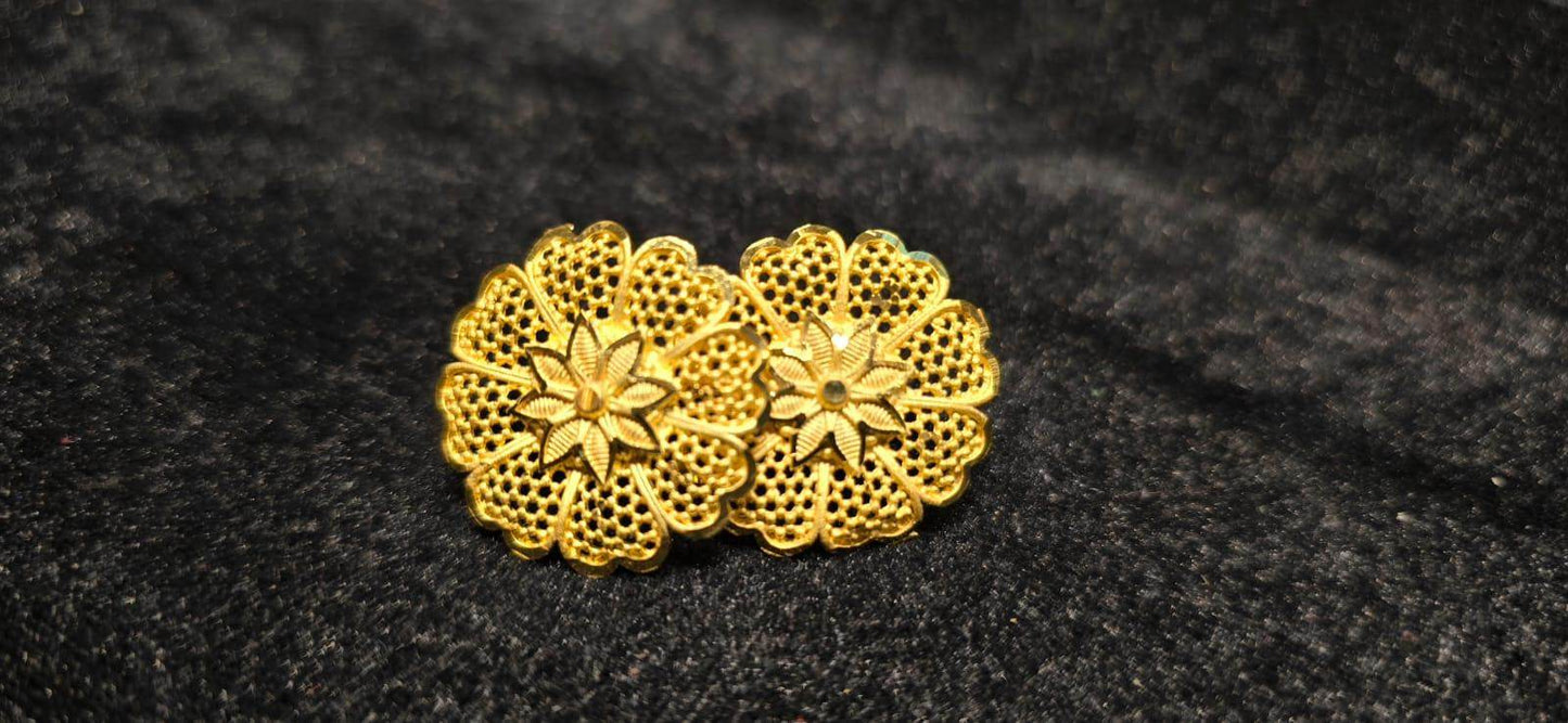 Elegant Gold-Plated Pasha Earrings – Timeless Luxury & Charm - Mirpur Jewelry City