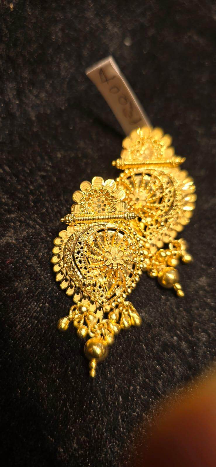 Elegant Gold-Plated Earrings – Timeless Luxury - Mirpur Jewelry City