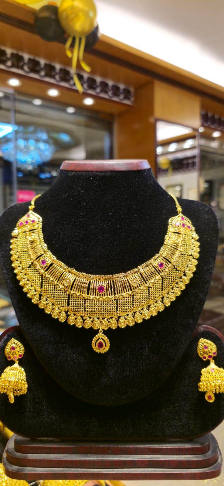 Elegant Gold-Plated Necklace – Timeless Luxury - Mirpur Jewelry City