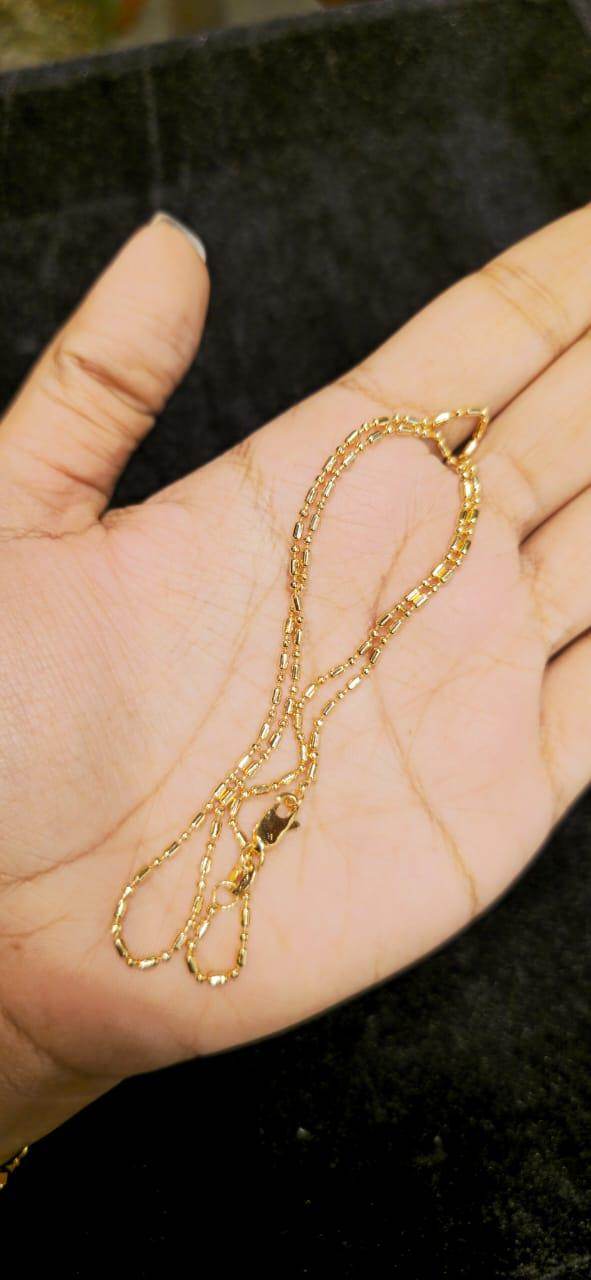 Elegant 16-Inch Gold-Plated Chain – Timeless Shine & Durability - Mirpur Jewelry City