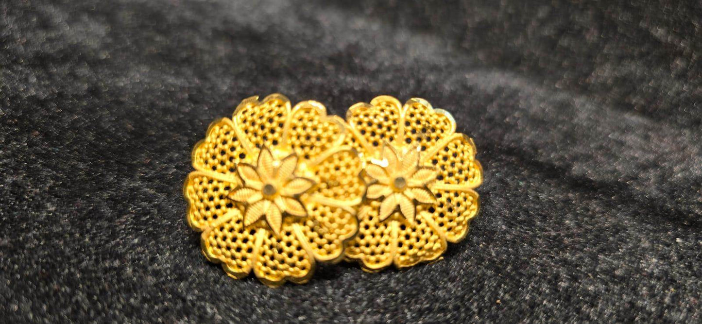 Elegant Gold-Plated Pasha Earrings – Timeless Luxury & Charm - Mirpur Jewelry City