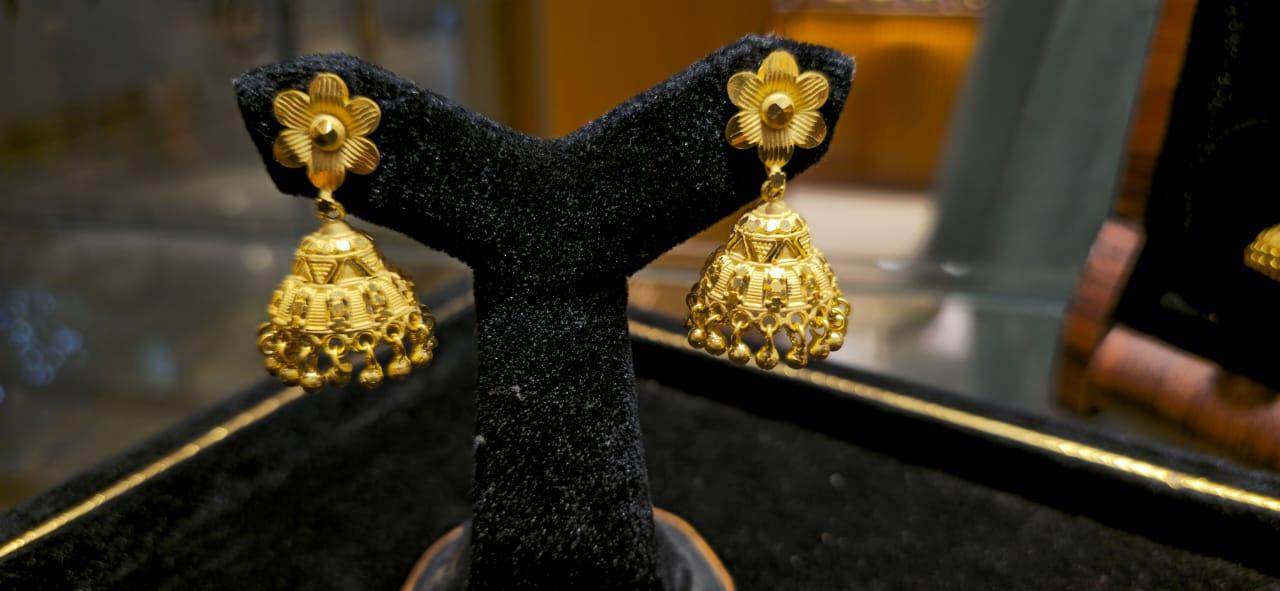 Elegant Gold-Plated mini jhumka – Timeless Luxury - Mirpur Jewelry City