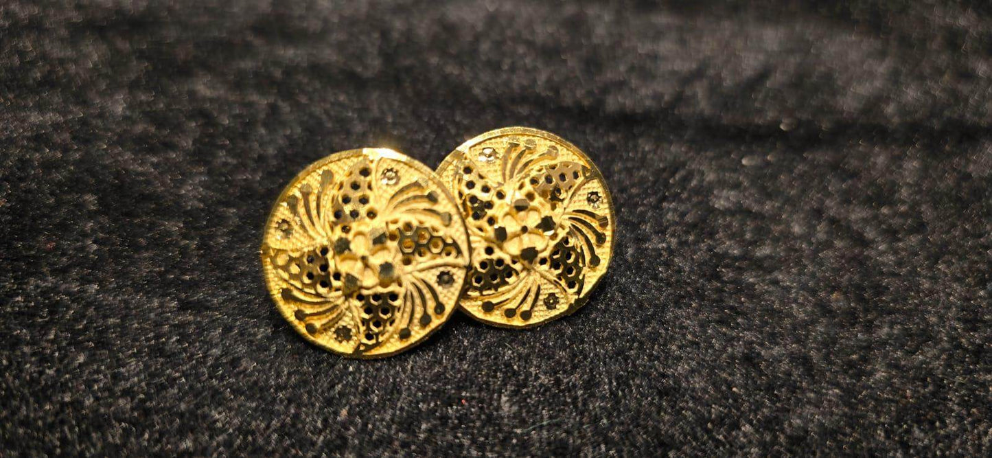 Elegant Gold-Plated Pasha Earrings – Timeless Luxury & Charm - Mirpur Jewelry City