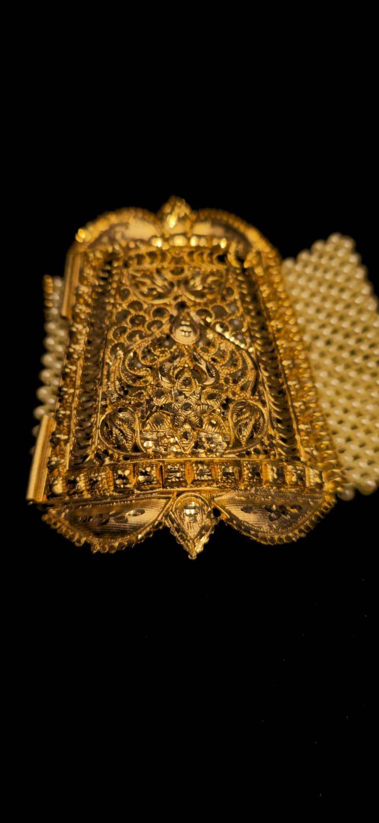 Exclusive Dubai pearl Design Mantasha Gold plated Bridal Collection - Mirpur Jewelry City