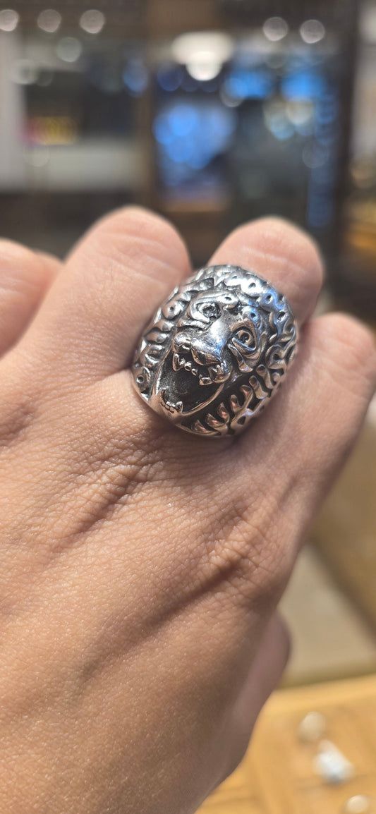 Heavy Silver Color Gents Ring Mirpur Jewelry City