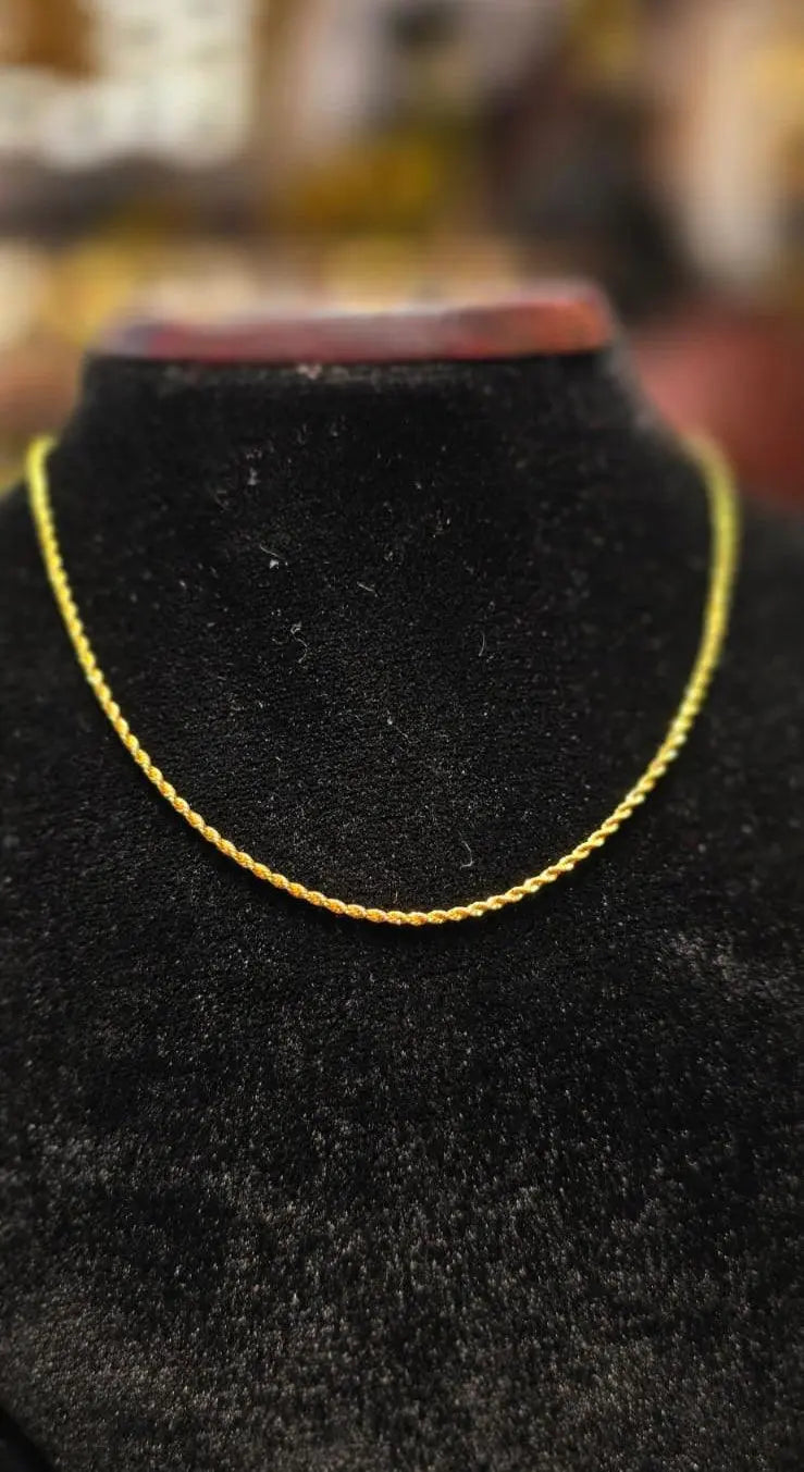 Elegant 16-Inch Gold-Plated Chain – Timeless Shine & Durability - Mirpur Jewelry City