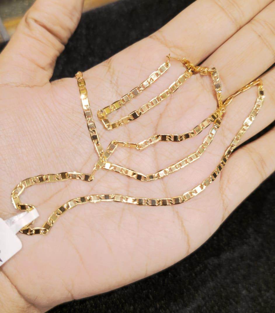 Elegant 22-Inch Gold-Plated Chain – Timeless Shine & Durability - Mirpur Jewelry City
