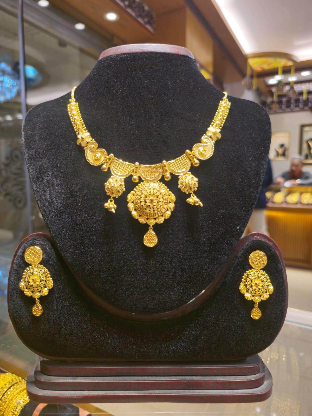 Elegant Gold-Plated Necklace – Timeless Luxury - Mirpur Jewelry City