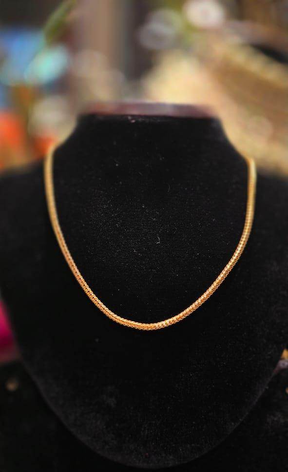 Elegant 14-Inch Gold-Plated Chain – Timeless Shine & Durability - Mirpur Jewelry City