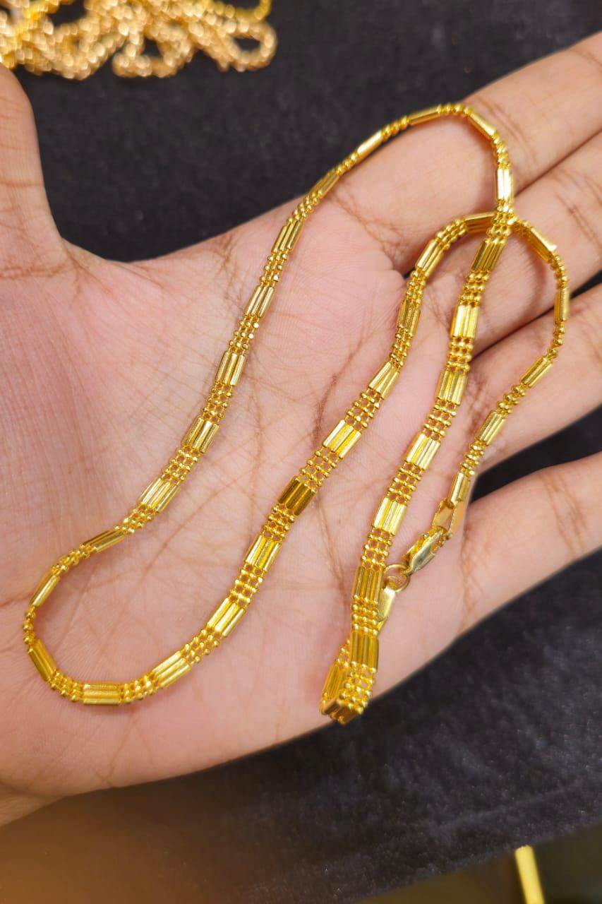 Elegant 18-Inch Gold-Plated Chain – Timeless Shine & Durability - Mirpur Jewelry City