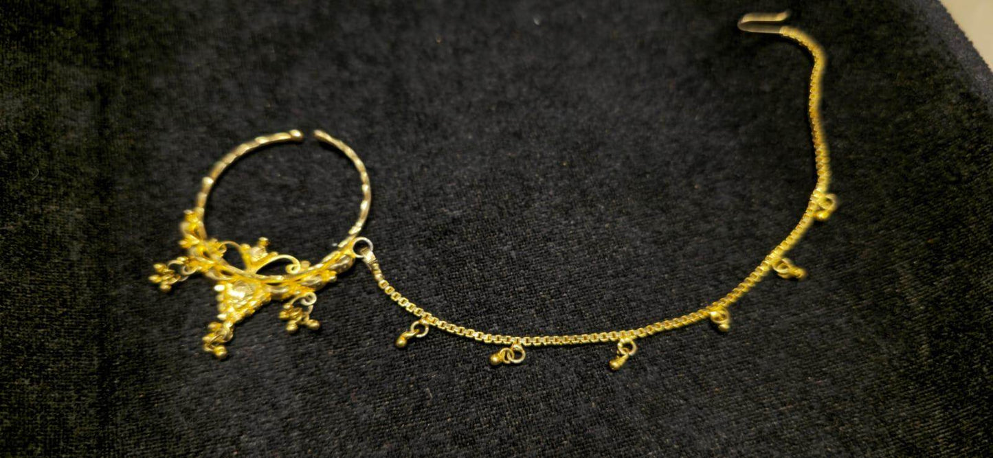 Elegant Bridal Noth Nose Piercing: Timeless Charm for Your Special Day - Mirpur Jewelry City