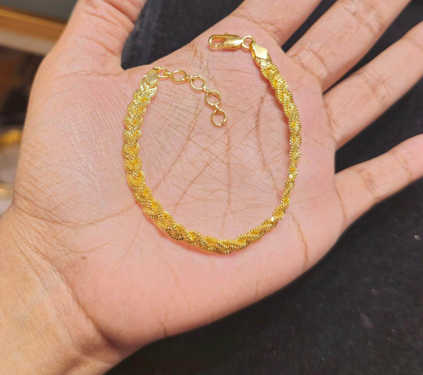Elegant Gold-Plated Bracelet – Timeless Beauty & Shine - Mirpur Jewelry City