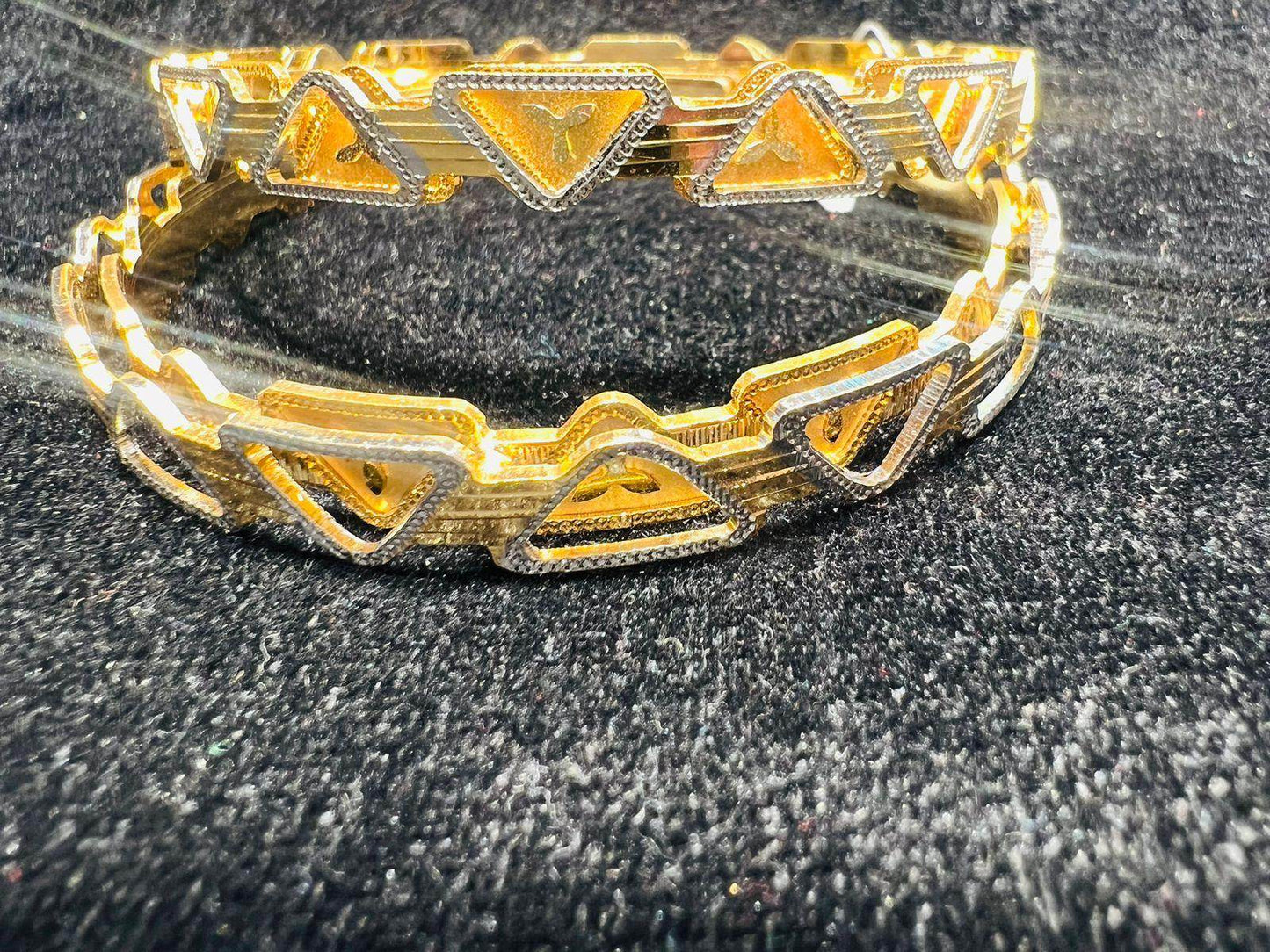 Elegant Gold-Plated Dubai design churi – Timeless Beauty & Grace - Mirpur Jewelry City