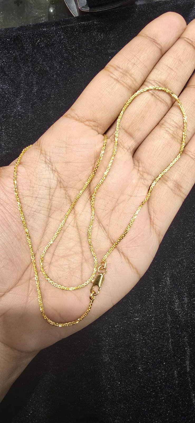 Elegant 18-Inch Gold-Plated Chain – Timeless Shine & Durability - Mirpur Jewelry City