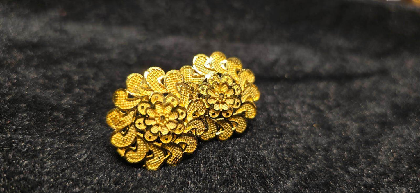 Elegant Gold-Plated Pasha Earrings – Timeless Luxury & Charm - Mirpur Jewelry City
