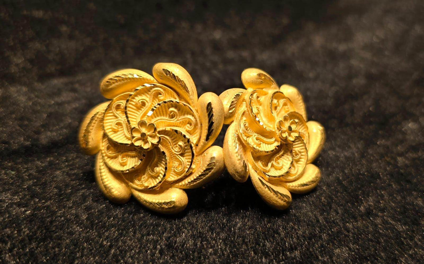 Elegant Gold-Plated Pasha Earrings – Timeless Luxury & Charm - Mirpur Jewelry City