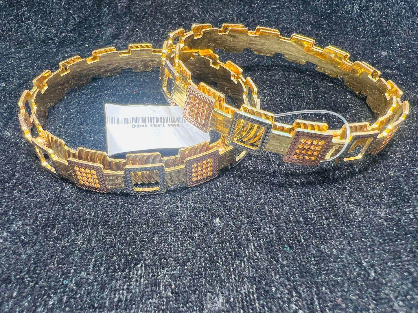 Elegant Gold-Plated Dubai design churi – Timeless Beauty & Grace - Mirpur Jewelry City
