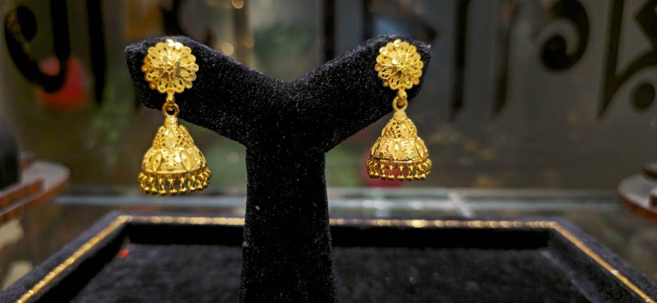 Elegant Gold-Plated mini jhumka – Timeless Luxury - Mirpur Jewelry City