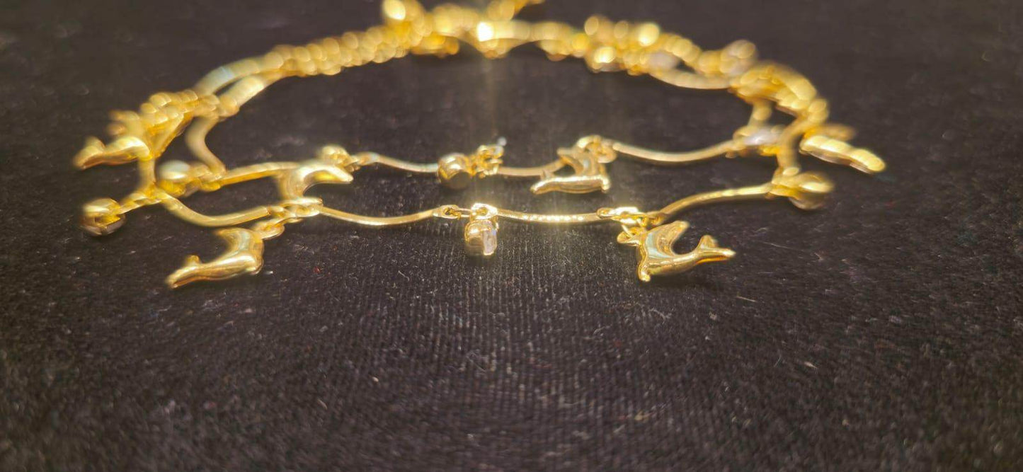 Radiant Gold-Plated Payel – Grace in Every Step - Mirpur Jewelry City