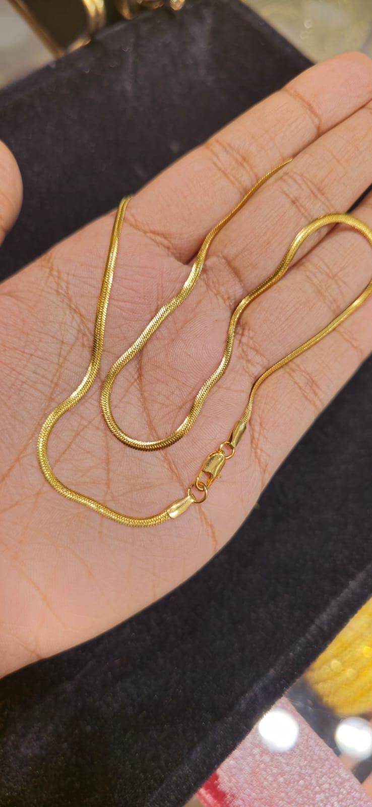 Elegant 16-Inch Gold-Plated Chain – Timeless Shine & Durability - Mirpur Jewelry City