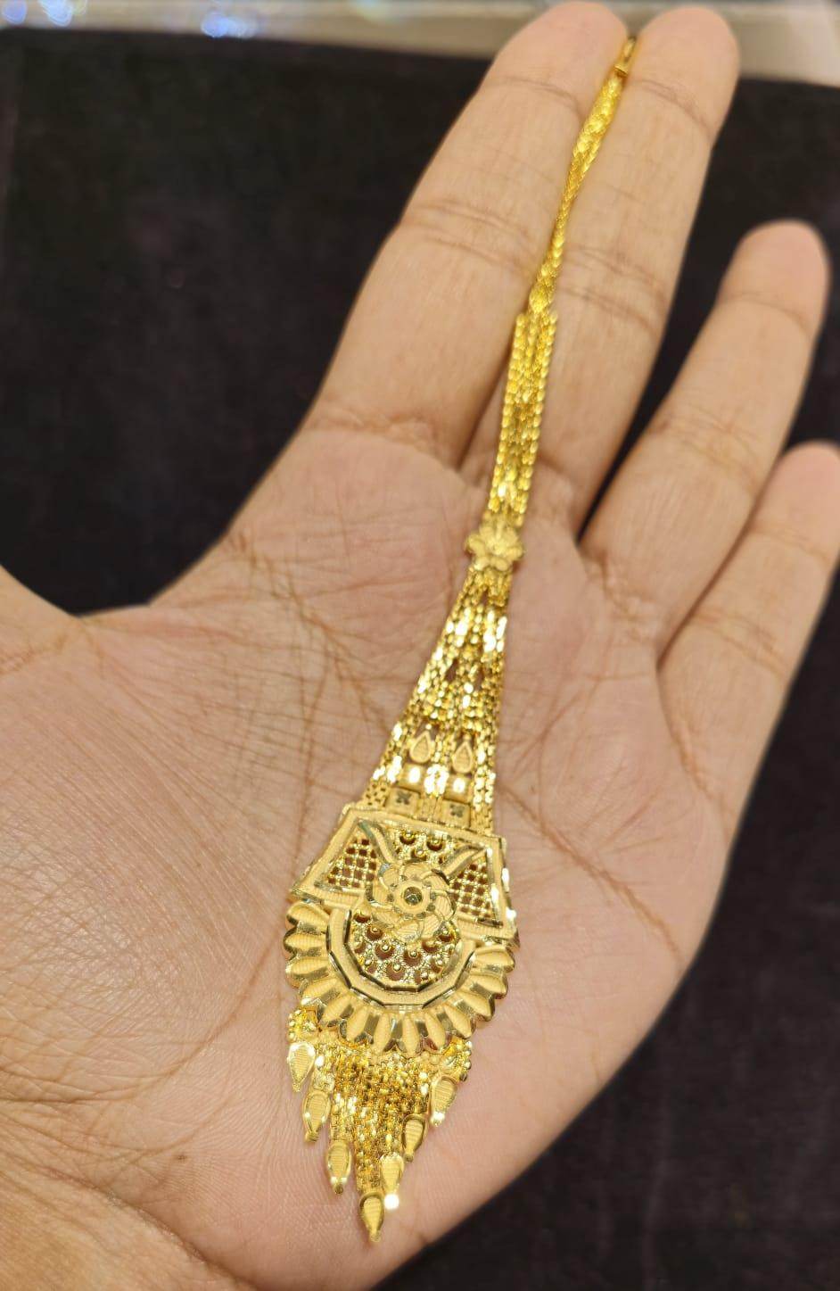 Elegant Gold-Plated Bridal Tikli – Timeless Royalty - Mirpur Jewelry City