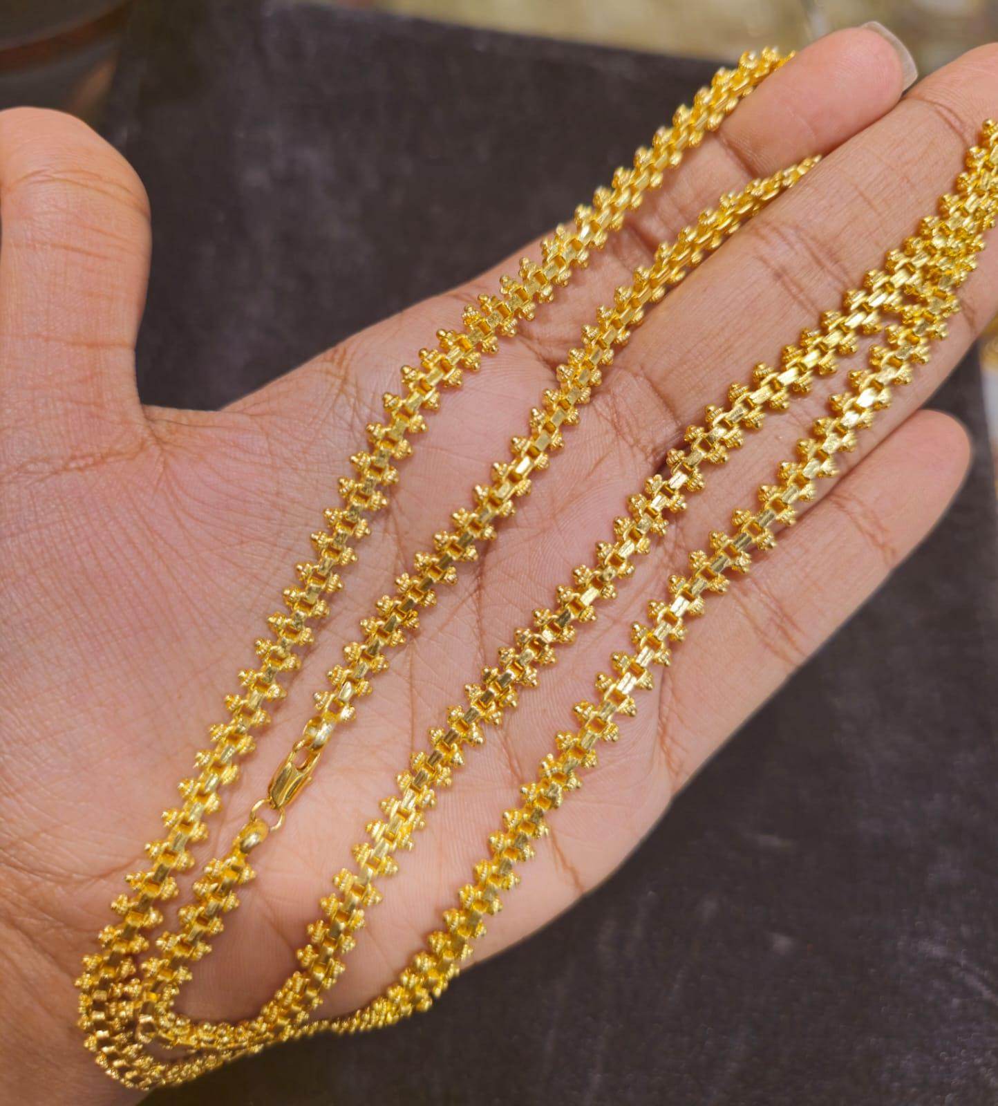 Elegant 28-Inch Gold-Plated Chain – Timeless Shine & Durability - Mirpur Jewelry City