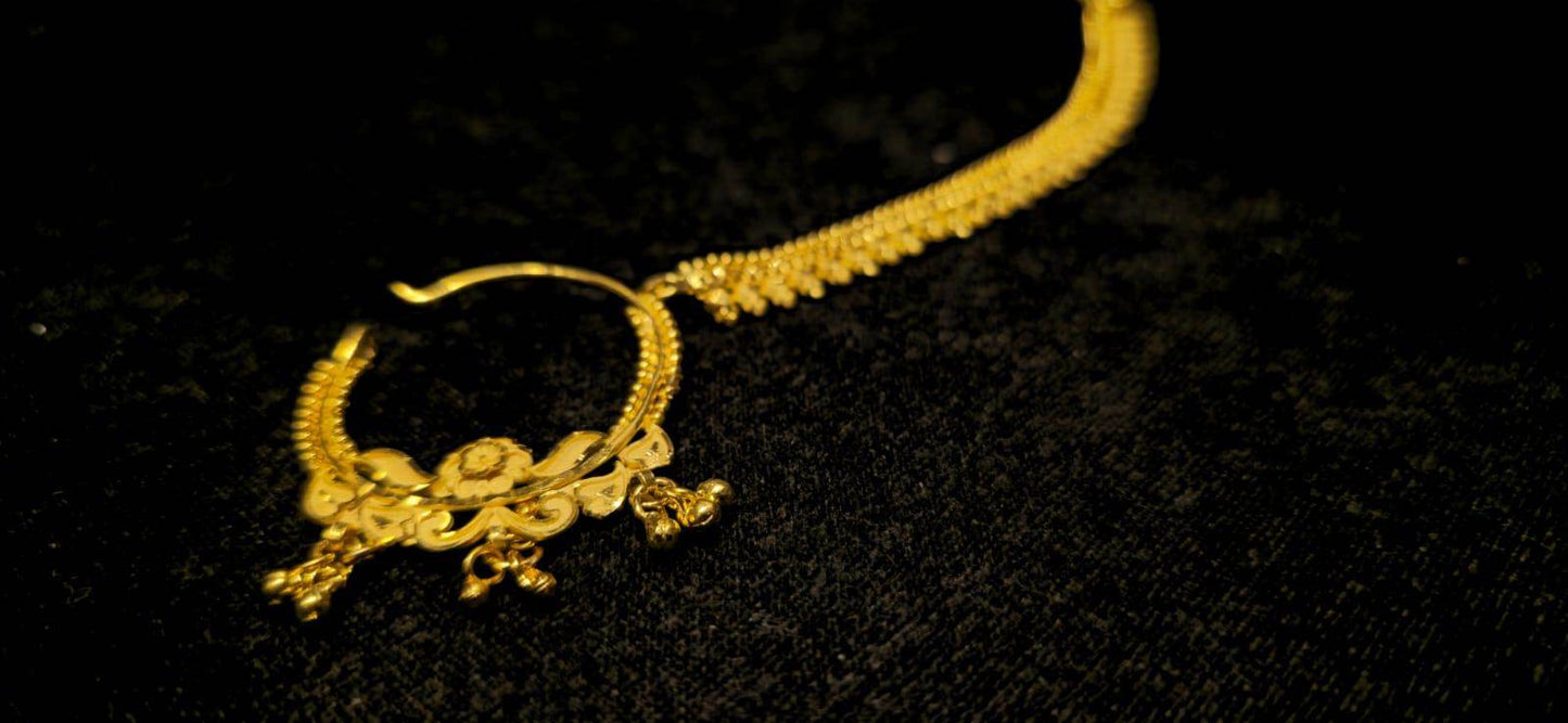 Elegant Bridal Noth Nose Piercing: Timeless Charm for Your Special Day - Mirpur Jewelry City