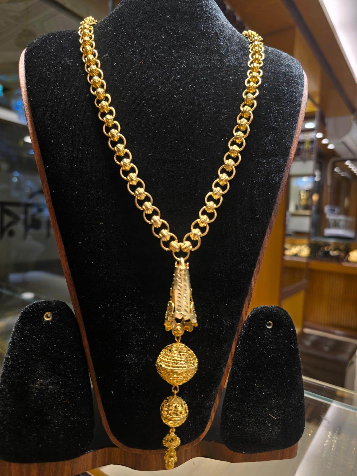 Elegant Gold-Plated Mob chain - Mirpur Jewelry City