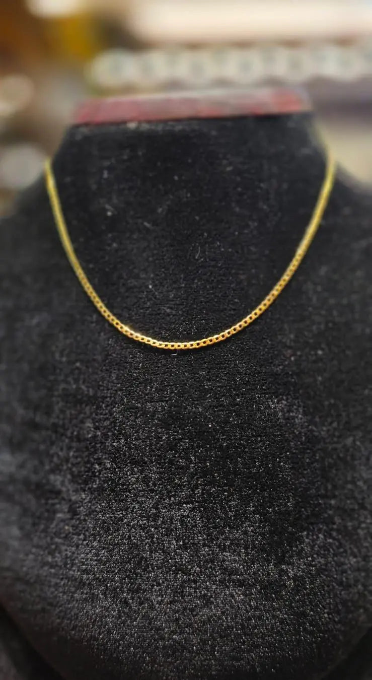 Elegant 12-Inch Gold-Plated Chain – Timeless Shine & Durability - Mirpur Jewelry City