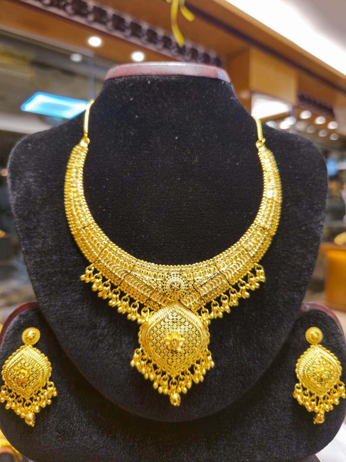 Elegant Gold-Plated Necklace – Timeless Luxury - Mirpur Jewelry City