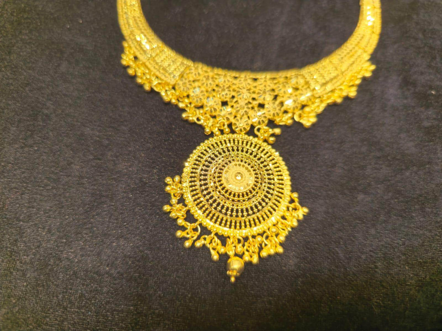 Elegant Gold-Plated Necklace – Timeless Luxury - Mirpur Jewelry City