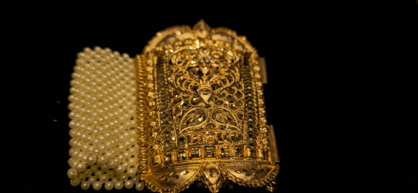 Exclusive pearl Dubai Design Mantasha Gold plated Bridal collection - Mirpur Jewelry City