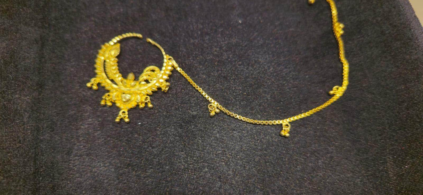 Elegant Bridal Noth Nose Piercing: Timeless Charm for Your Special Day - Mirpur Jewelry City