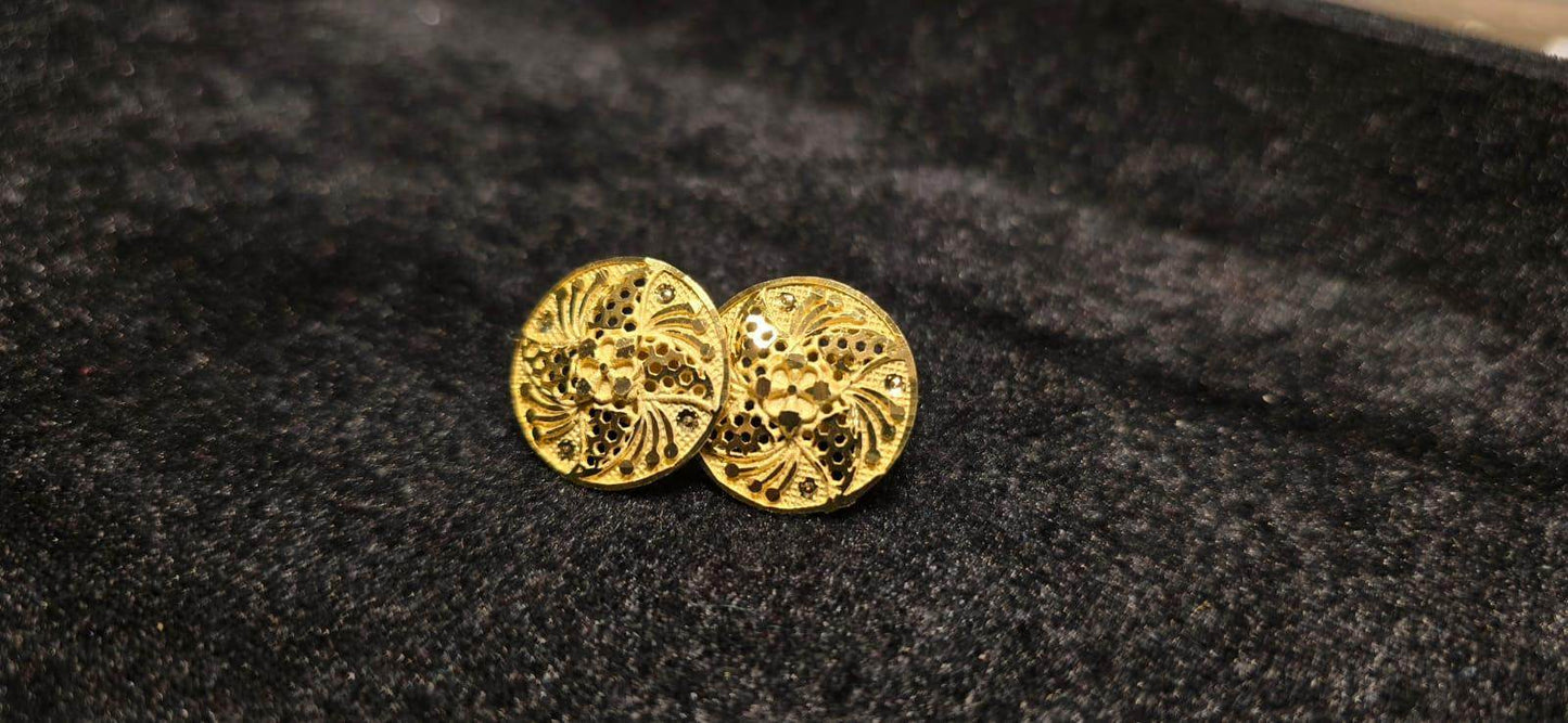 Elegant Gold-Plated Pasha Earrings – Timeless Luxury & Charm - Mirpur Jewelry City