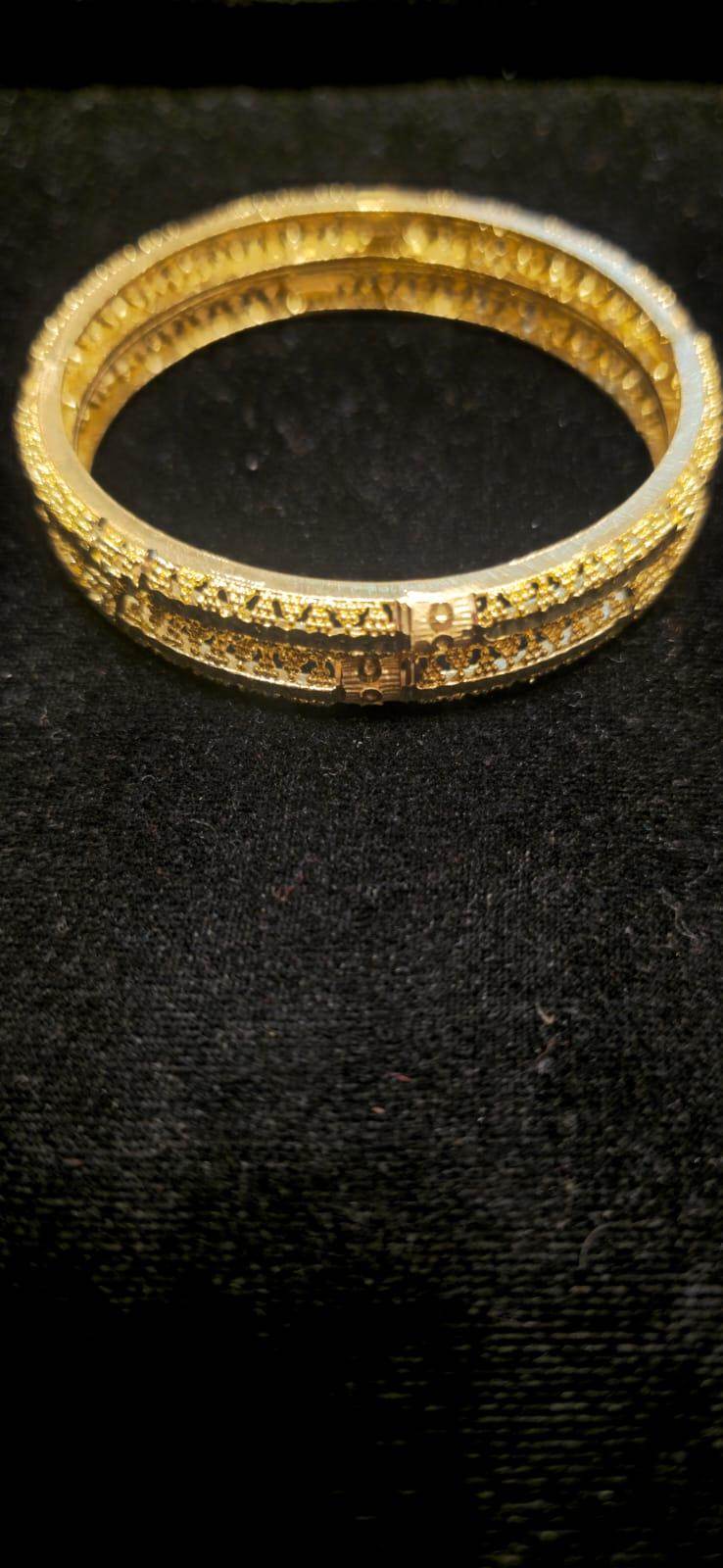 Elevate your style with this exquisite gold-plated churi, - Mirpur Jewelry City