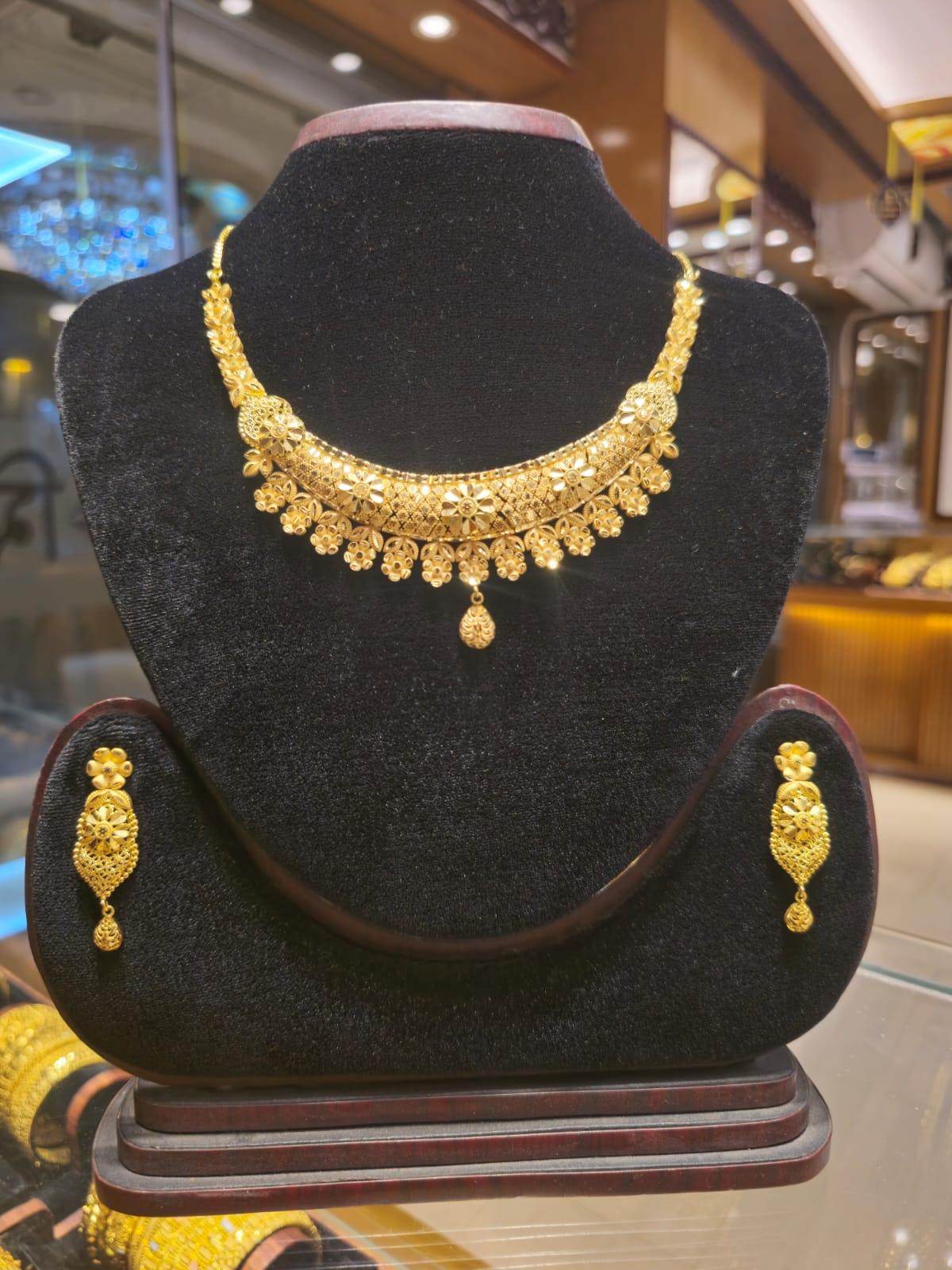 Elegant Gold-Plated Necklace – Timeless Luxury - Mirpur Jewelry City