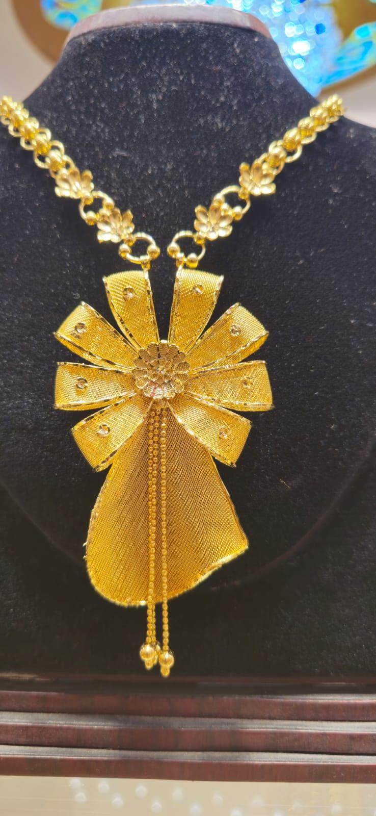 Exclusive Dubai Design Mob chain bow gold plated - Mirpur Jewelry City