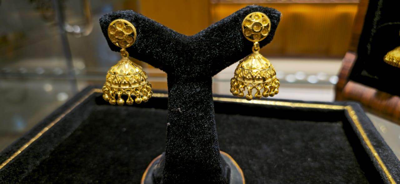 Elegant Gold-Plated Mini jhumka – Timeless Luxury - Mirpur Jewelry City