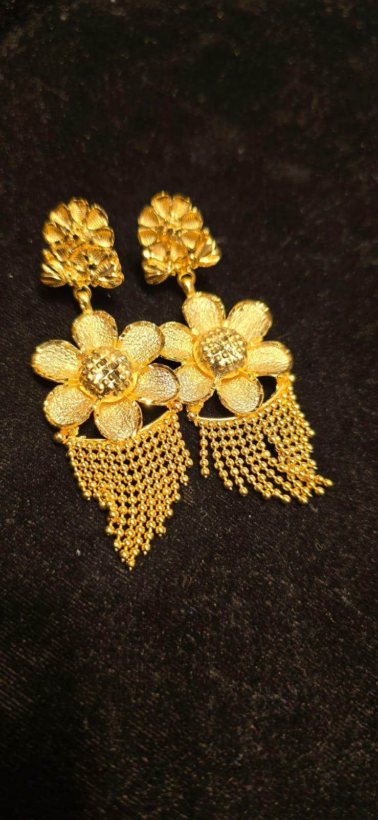 Elegant Gold-Plated Earrings – Timeless Luxury - Mirpur Jewelry City