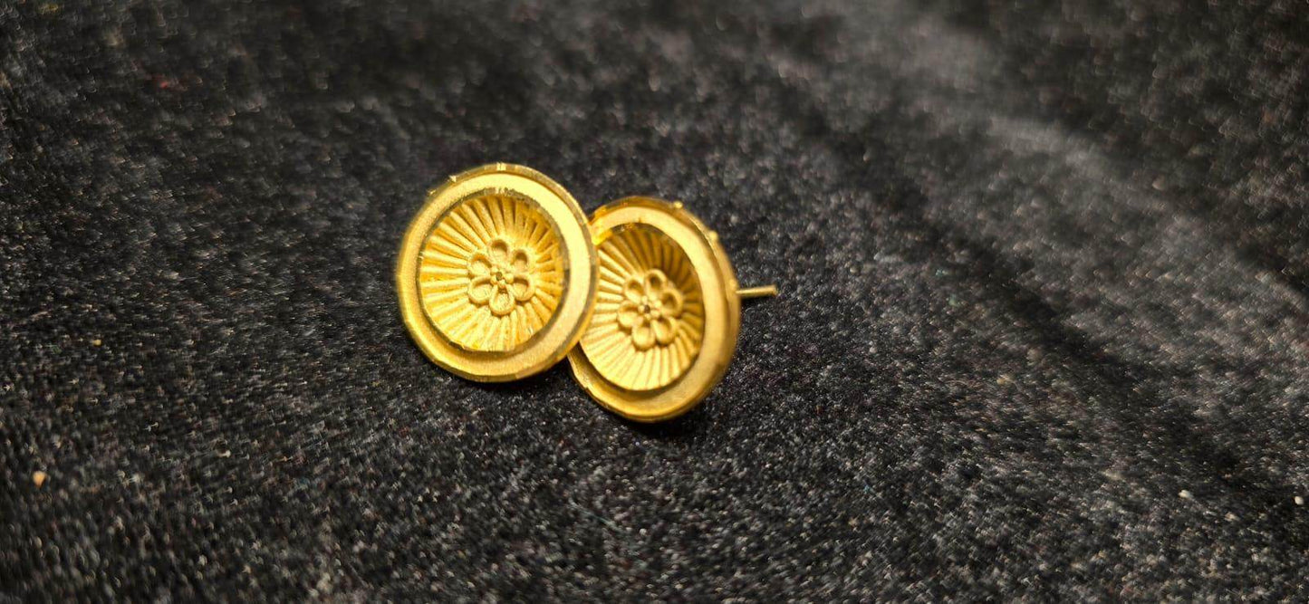 Elegant Gold-Plated Pasha Earrings – Timeless Luxury & Charm - Mirpur Jewelry City
