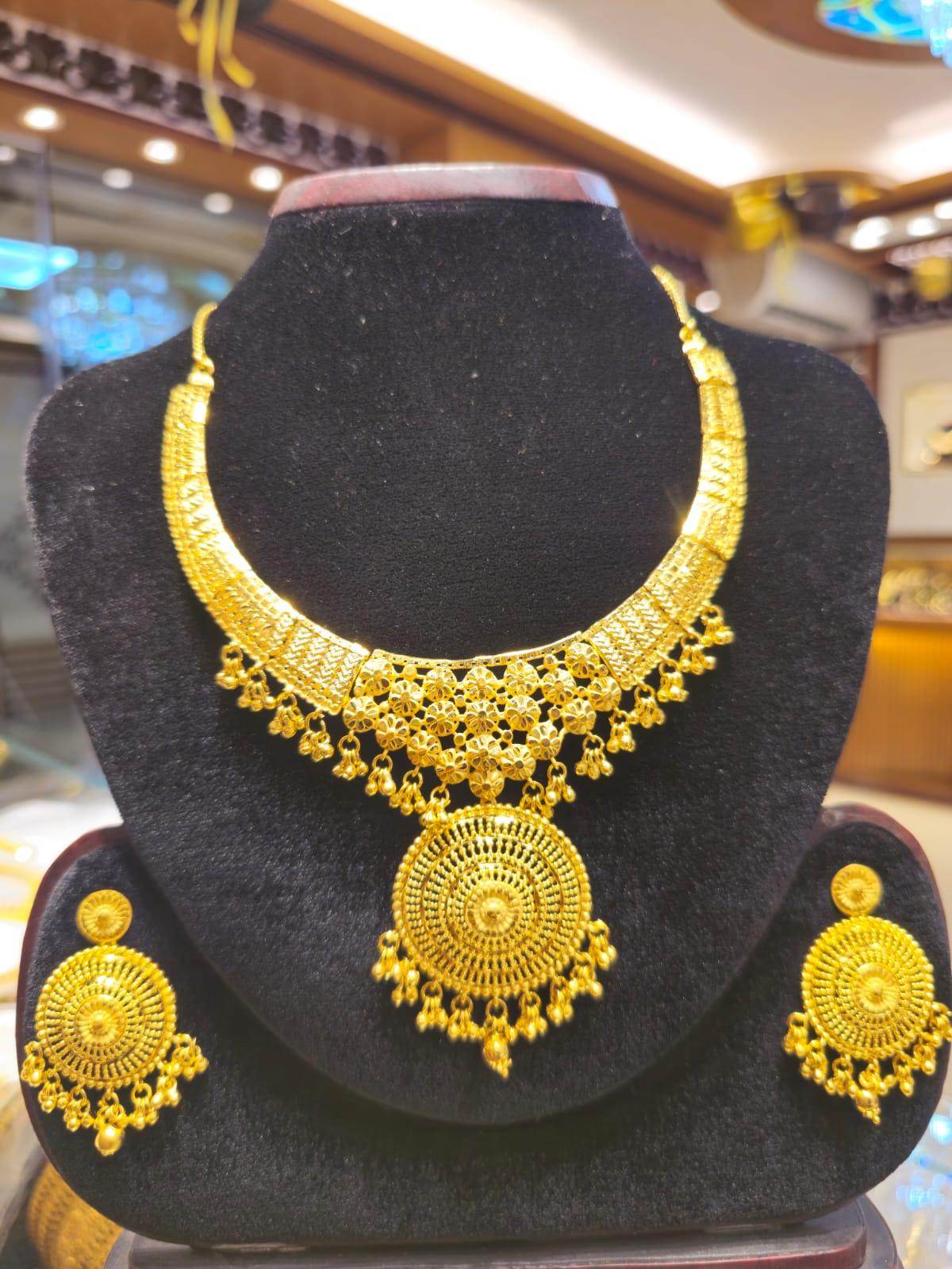 Elegant Gold-Plated Necklace – Timeless Luxury - Mirpur Jewelry City
