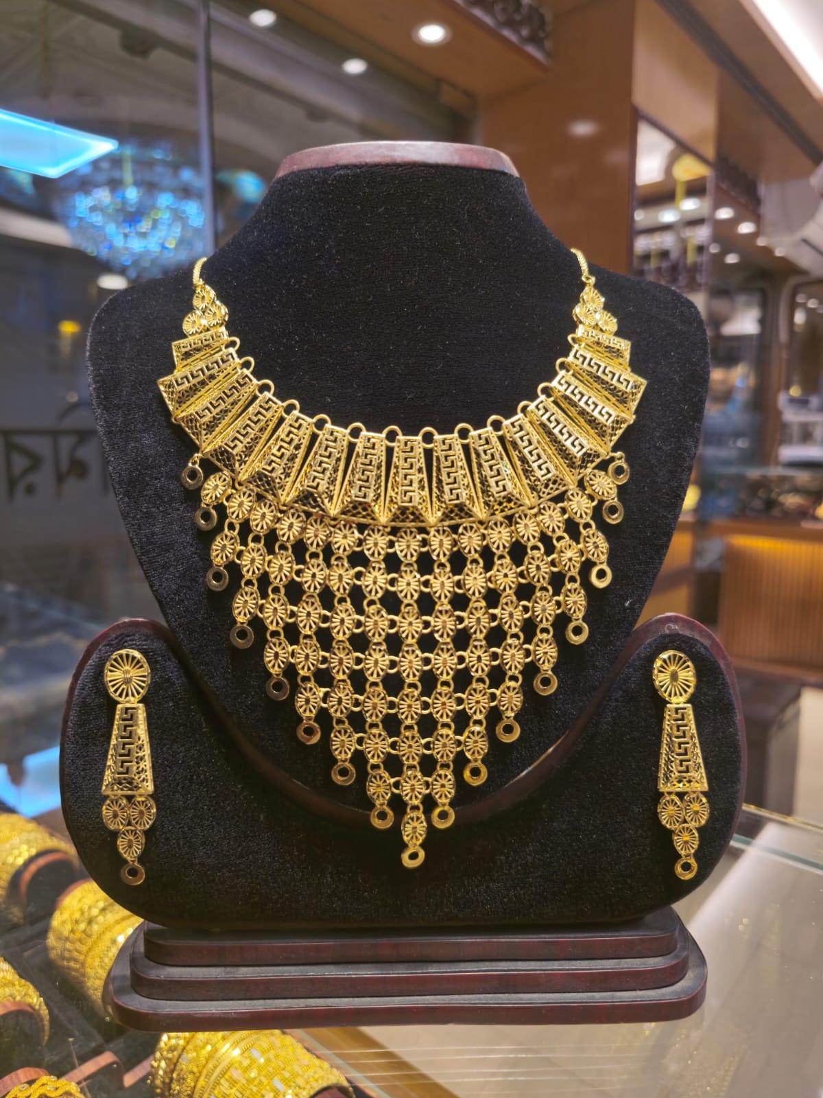 Elegant Gold-Plated Necklace – Timeless Luxury - Mirpur Jewelry City
