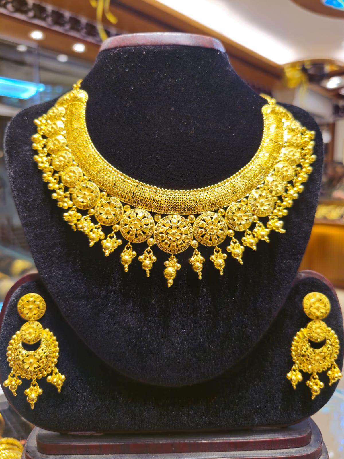 Elegant Gold-Plated Necklace – Timeless Luxury - Mirpur Jewelry City