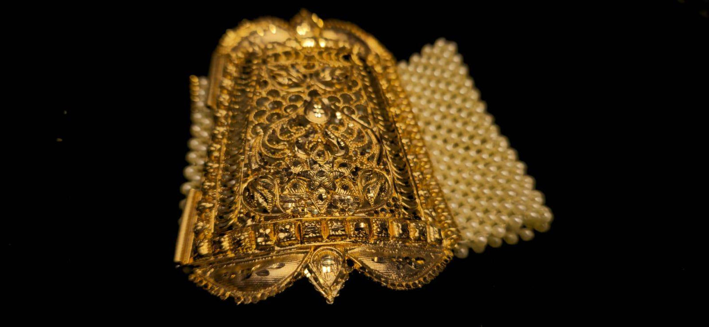 Exclusive Dubai pearl Design Mantasha Gold plated Bridal Collection - Mirpur Jewelry City