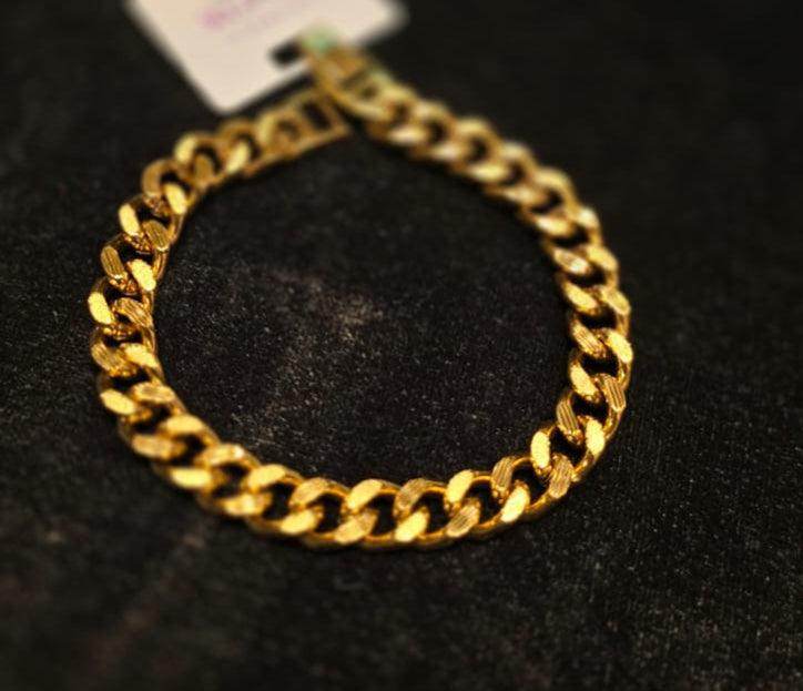 Elegant Gold-Plated Unisex Bracelet – Timeless Beauty & Shine - Mirpur Jewelry City